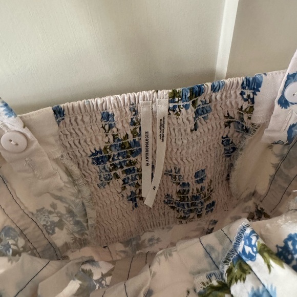 By Anthropologie Floral Print Dress with Blue Accents XS - Picture 8 of 8